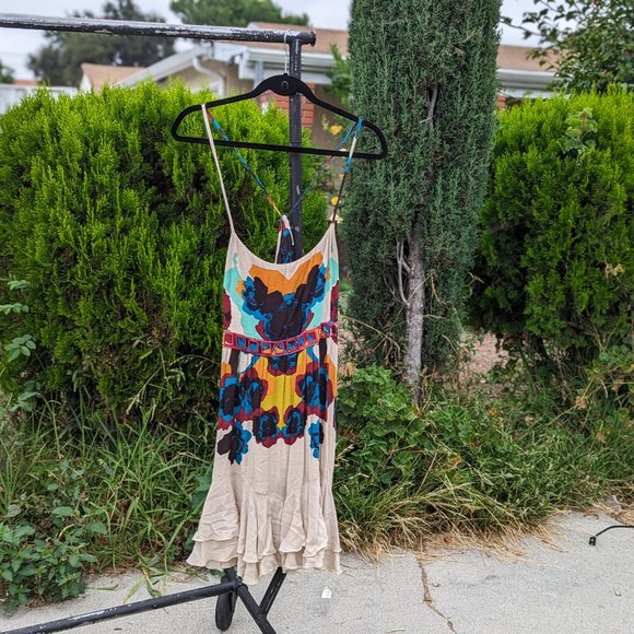 Free People Sweet Lucy Slip pink NWT sz Lg - Picture 4 of 9